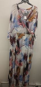 New Forever 21faux wrap Maxi Dress